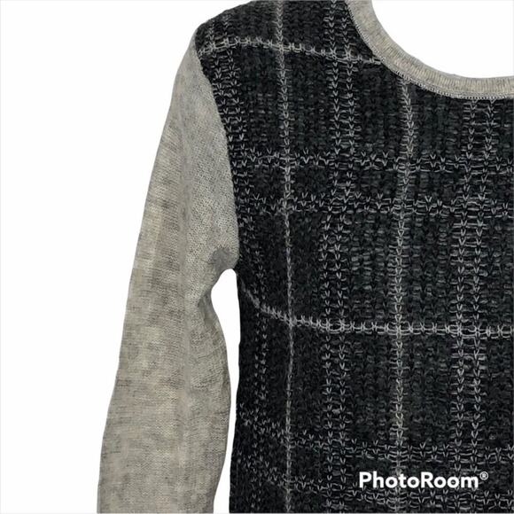Ann Taylor LOFT Mohair Blend Crew Neck Grey Sweater Size Medium - Picture 6 of 16